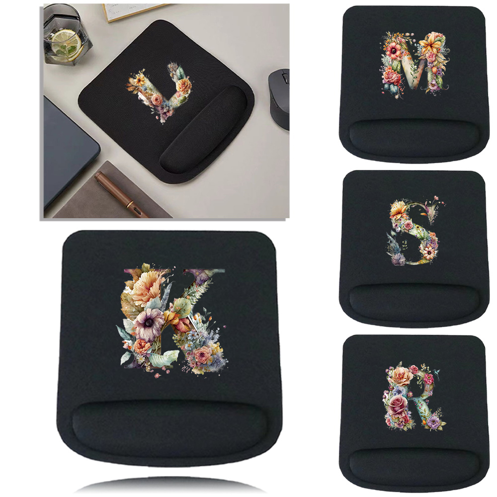 Mouse Pad Desk Mat Floral Lett - Laptop Accessories For Wrist Support review and price