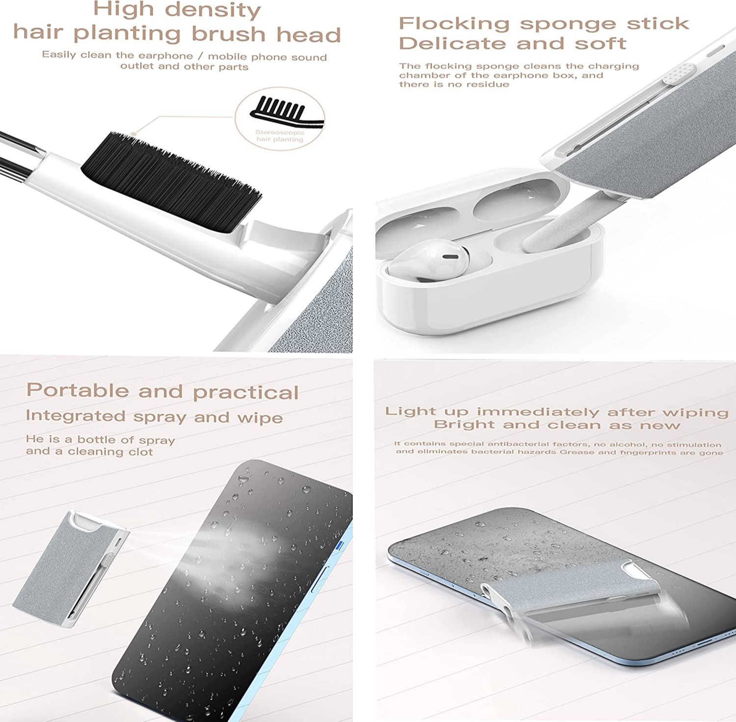 5 in 1 Earphone Cleaner Brush  - Screen Cleaning Kit review and price