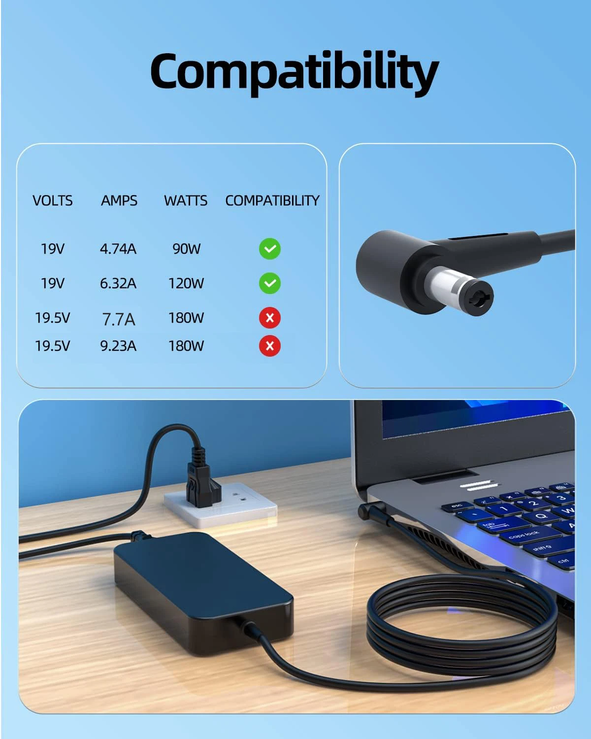 19.5V 6.32A Laptop AC Adapter  - Laptop Accessories Shop review and price