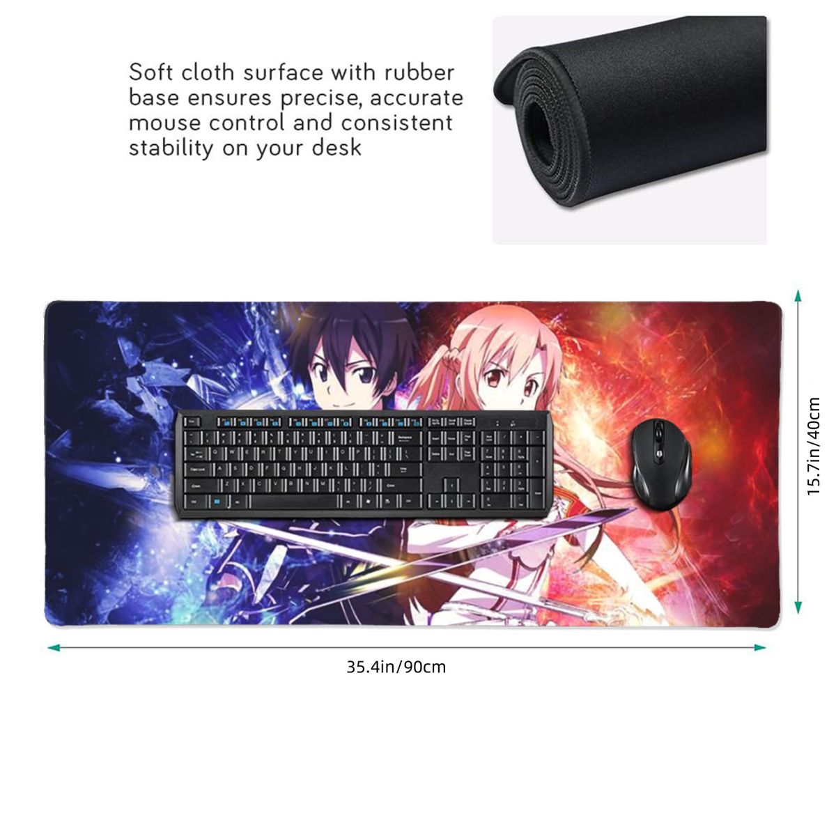 Large Mouse Pad Sword Art Onli - Laptop Accessories Online review and price