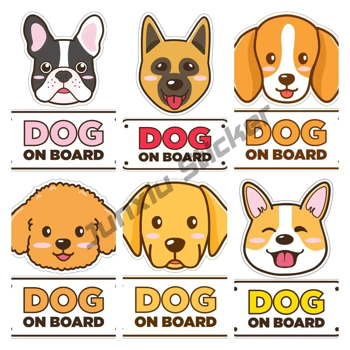 Dog on Board Car Sticker Bumpe - Laptop Accessories Online review and price