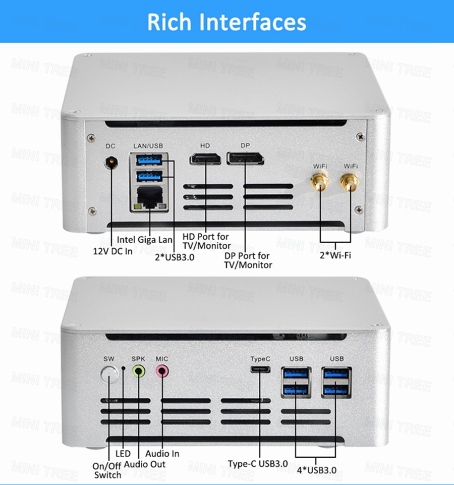 Win11 Mini PC Cube 13Th Gen Co - Intel Cpu Core I7 review and price