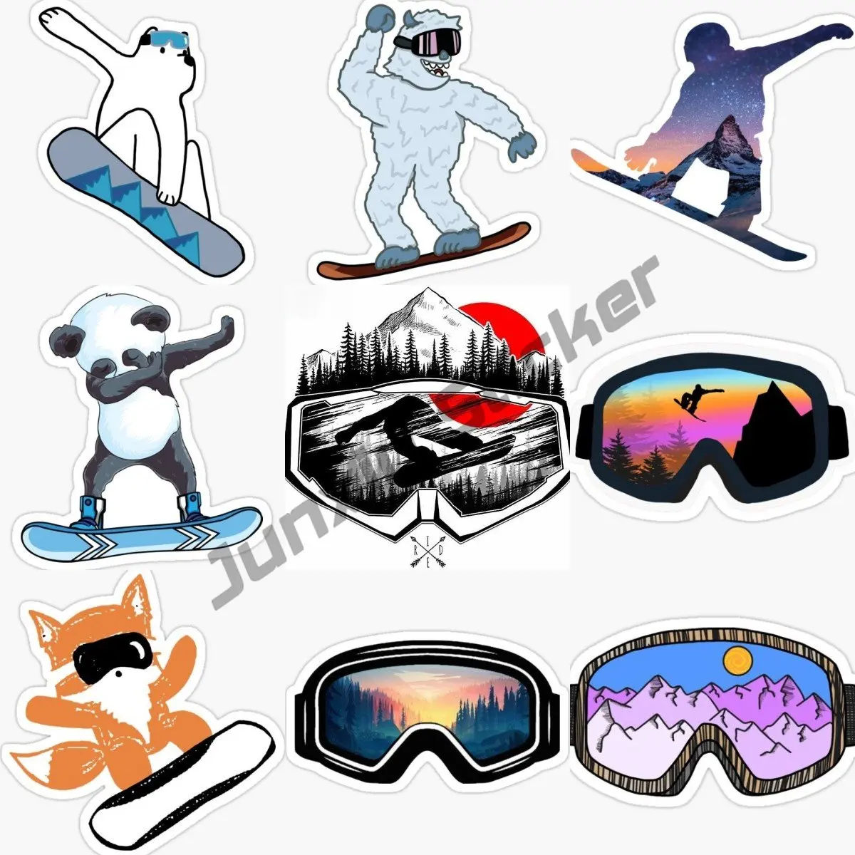 Personality Snowboard Mask Car - Laptop Accessories Online review and price